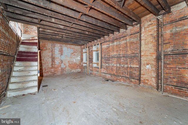 1830 Filmore St, Camden, NJ 08104 - miscellaneous room featuring brick wall