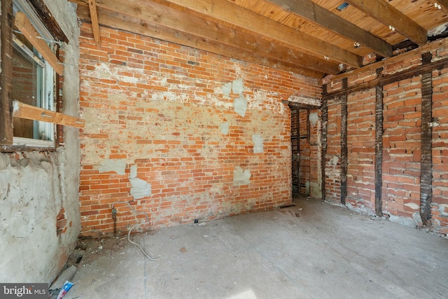1830 Filmore St, Camden, NJ 08104 - unfurnished room featuring brick wall