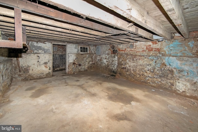 1314 Atlantic Ave, Camden, NJ 08104 - unfinished basement with electric panel