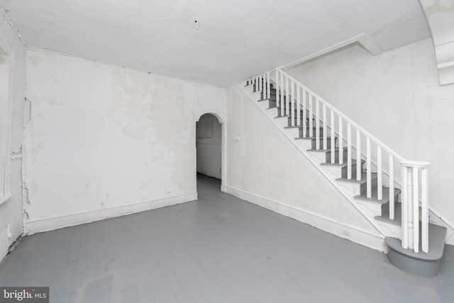 1314 Atlantic Ave, Camden, NJ 08104 - below grade area with stairs and arched walkways