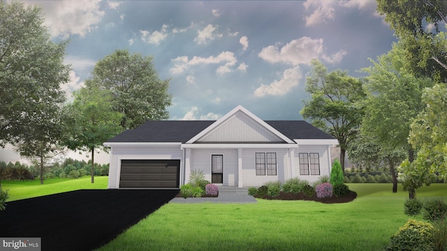 LOT2 Albrecht Ln, Warrenton, VA 20187 - view of front facade with an attached garage, a front lawn, and driveway