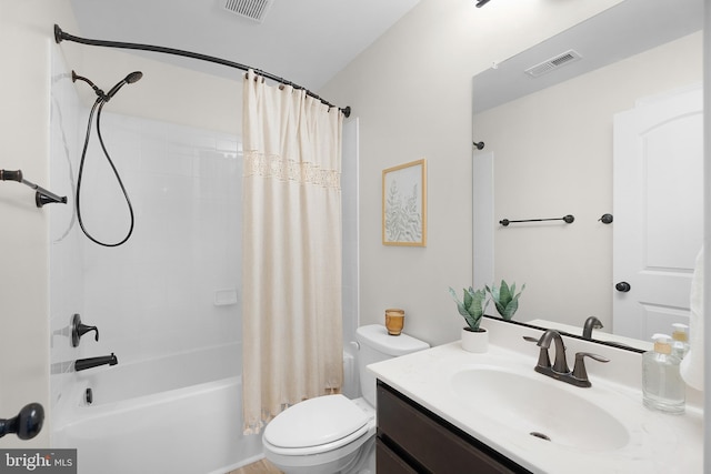 815 Summersweet Ct, Huntingtown, MD 20639 - full bath featuring toilet, shower / bath combo, and vanity