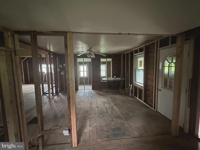 4161 Jacksonville Rd, Howard, PA 16841 - miscellaneous room with a ceiling fan and wood-type flooring