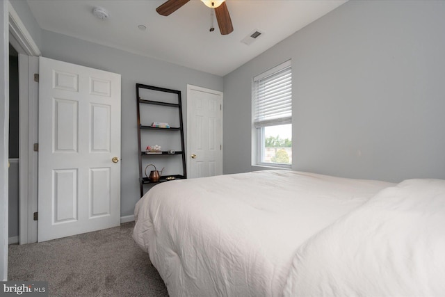 1005 Madison Ct, Annapolis, MD 21403 - carpeted bedroom featuring ceiling fan