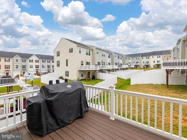 107 Lookout Way, Fredericksburg, VA 22405 - deck featuring a residential view and grilling area