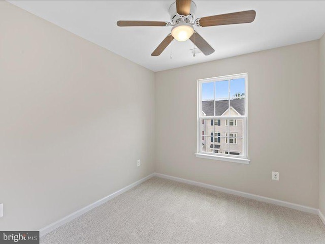 107 Lookout Way, Fredericksburg, VA 22405 - unfurnished room featuring light colored carpet, baseboards, and a ceiling fan