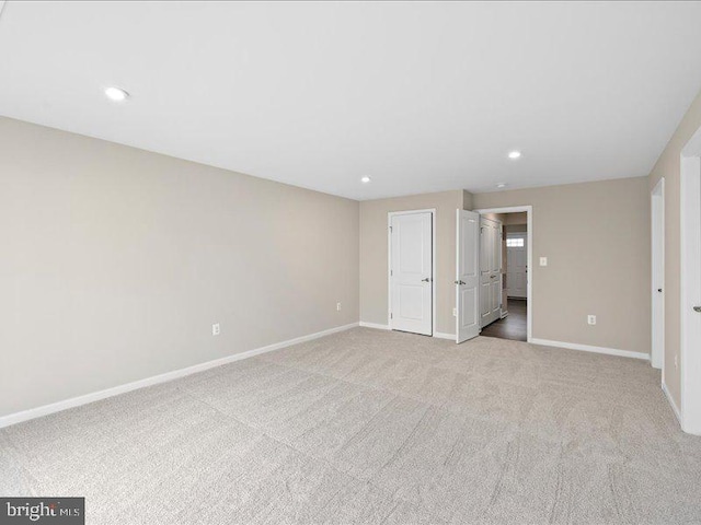 107 Lookout Way, Fredericksburg, VA 22405 - unfurnished bedroom featuring baseboards, recessed lighting, and carpet floors