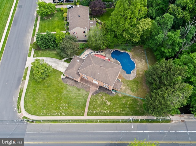 1 Carriage Way, Cinnaminson, NJ 08077 - drone / aerial view of a pool