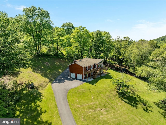 1439 Fiery Run Rd, Linden, VA 22642 - view from above of property featuring a heavily wooded area