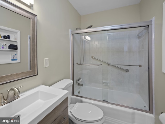 4326 Ranger Ave, Temple Hills, MD 20748 - full bathroom featuring toilet, enclosed tub / shower combo, and vanity