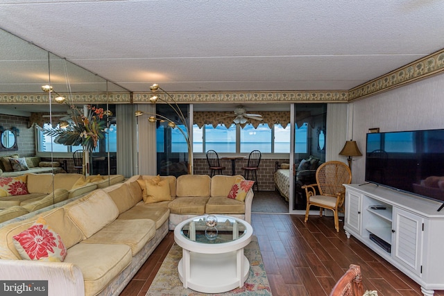 10300 Coastal Hwy Unit 1905, Ocean City, MD 21842 - living area featuring wood finished floors and a textured ceiling