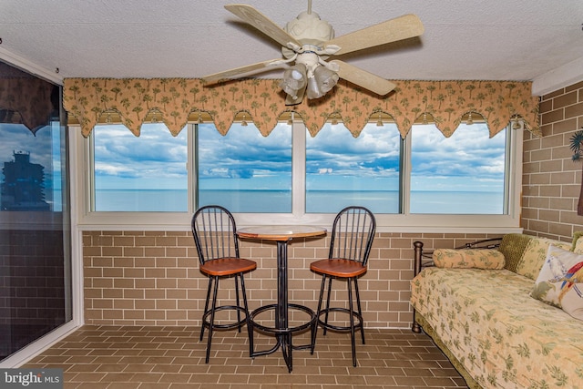 10300 Coastal Hwy Unit 1905, Ocean City, MD 21842 - sunroom with a textured ceiling