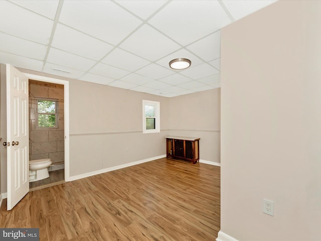 1707 Hall Ave, Baltimore, MD 21227 - below grade area with wood finished floors and a drop ceiling