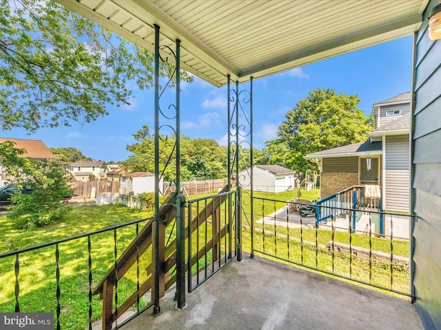 1707 Hall Ave, Baltimore, MD 21227 - view of patio with a residential view
