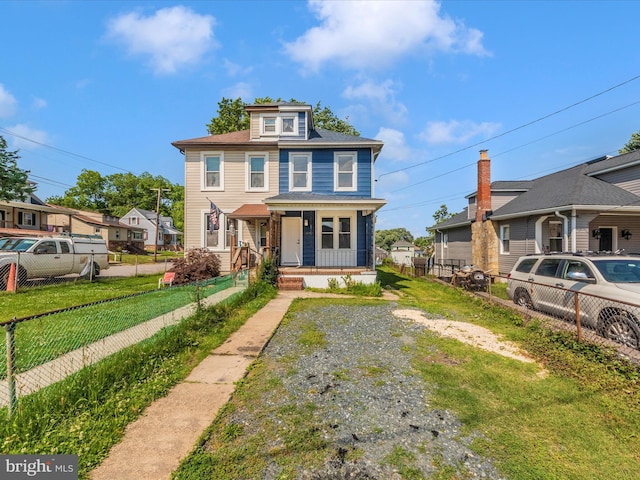1707 Hall Ave, Baltimore, MD 21227 - american foursquare style home with a porch