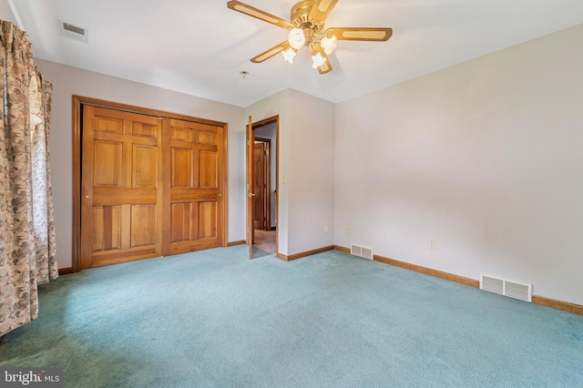 14 Yorkshire Rd, Hamilton, NJ 08610 - unfurnished bedroom with carpet flooring, baseboards, and ceiling fan
