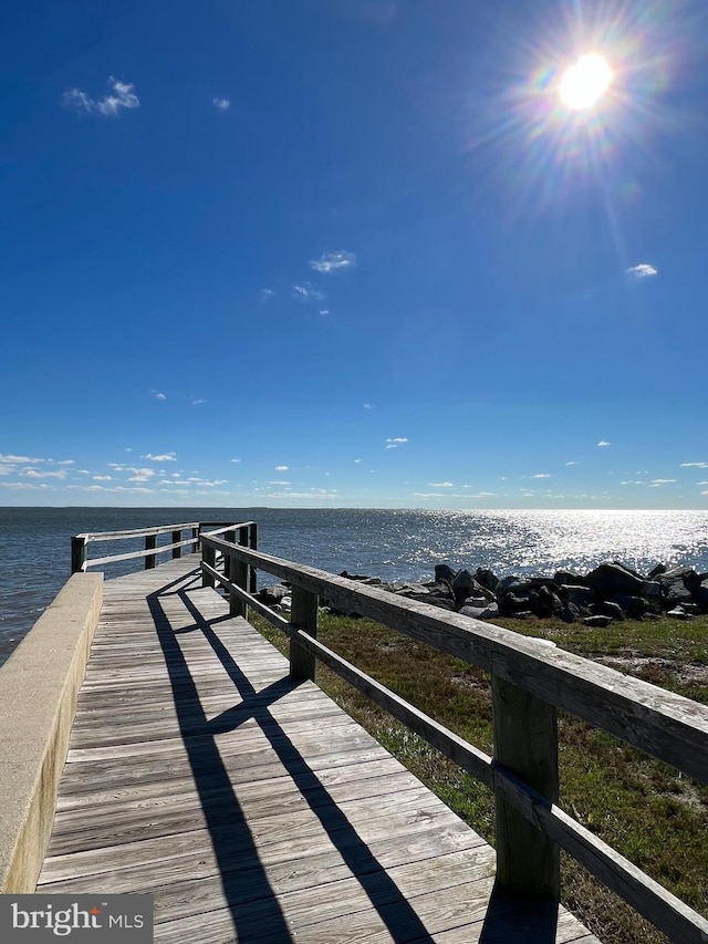 5227 Al Jones Dr, Shady Side, MD 20764 - dock featuring a water view