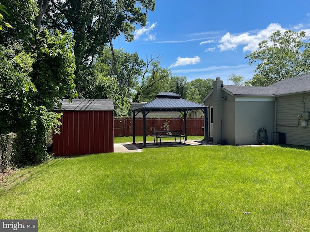 1604 Manning Rd, Glen Burnie, MD 21061 - view of yard with a gazebo and a patio