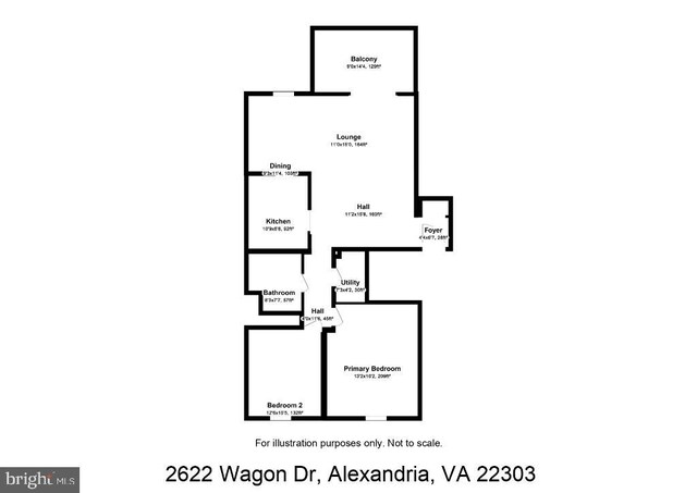 2622 Wagon Dr Unit 319, Alexandria, VA 22303 - view of property floor plan