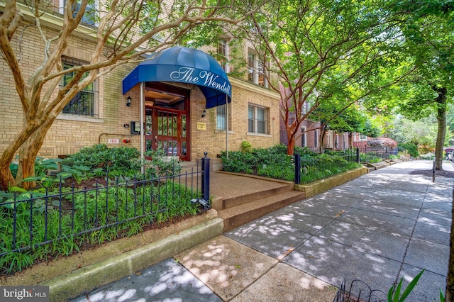 1858 California St NW Unit 20, Washington, DC 20009 - view of exterior entry featuring brick siding