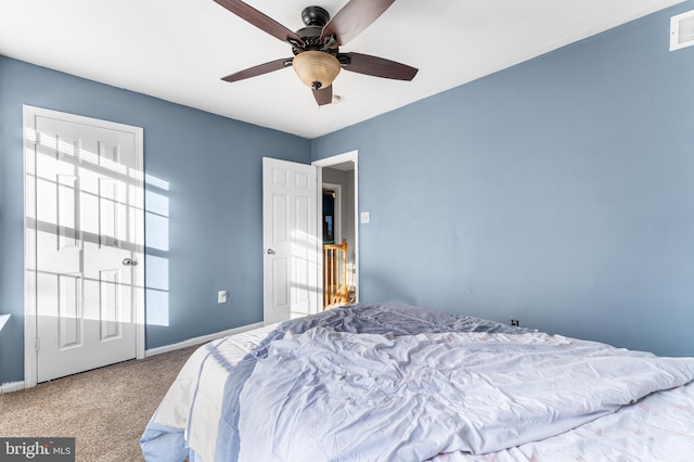 1 Winterberry Pl, Clayton, NJ 08312 - bedroom featuring carpet floors, baseboards, and a ceiling fan