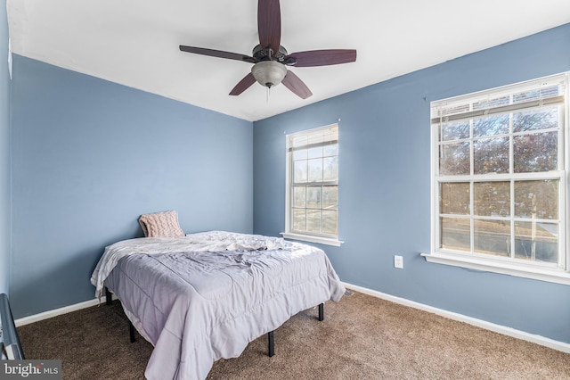 1 Winterberry Pl, Clayton, NJ 08312 - bedroom with carpet floors, baseboards, and ceiling fan