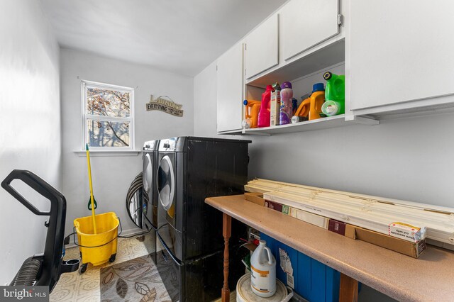 1 Winterberry Pl, Clayton, NJ 08312 - washroom with washing machine and clothes dryer and cabinet space