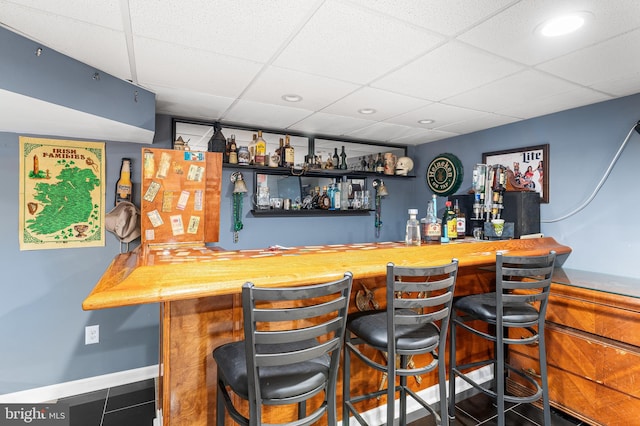 1 Winterberry Pl, Clayton, NJ 08312 - indoor bar with a paneled ceiling, recessed lighting, and baseboards