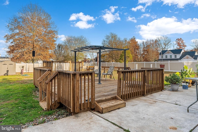 1 Winterberry Pl, Clayton, NJ 08312 - deck featuring a patio area and a pergola