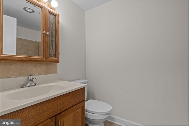 45104 Delaire Landing Rd Unit 104, Philadelphia, PA 19114 - bathroom featuring toilet, vanity, and baseboards