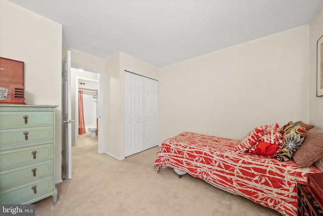 605A Ralston Dr Unit A, Mount Laurel, NJ 08054 - bedroom featuring light colored carpet and a closet