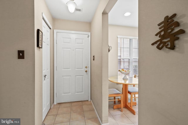 605A Ralston Dr Unit A, Mount Laurel, NJ 08054 - entrance foyer with light tile patterned floors and baseboards