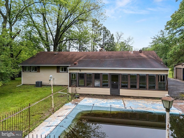 1685 E Willow Grove Ave, Glenside, PA 19038 - back of house featuring a sunroom