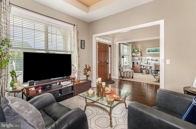 6039 Union Tunnel Dr, Harrisburg, PA 17111 - living area with wood finished floors and plenty of natural light