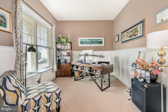 6039 Union Tunnel Dr, Harrisburg, PA 17111 - carpeted office space with wainscoting and a decorative wall