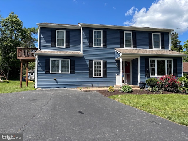 1860 Perkiomenville Rd, Harleysville, PA 19438 - view of front of home with a front lawn