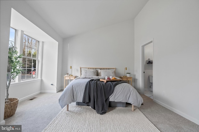 1123 Robin Hill Ct, Bel Air, MD 21015 - bedroom featuring carpet, baseboards, and high vaulted ceiling
