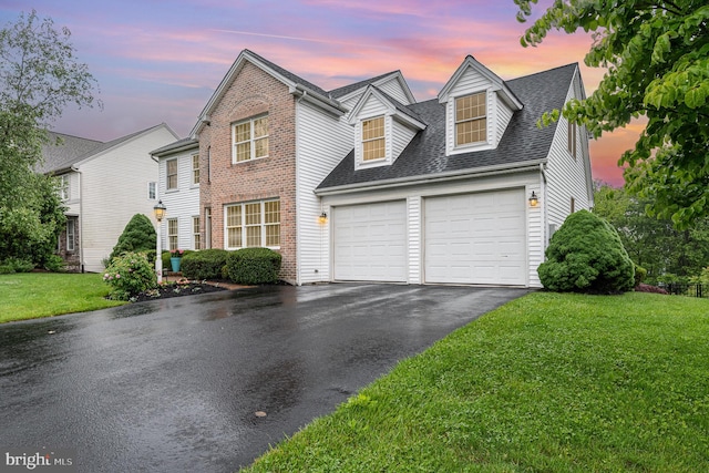 6202 Crofton Ct, Mechanicsburg, PA 17050 - traditional home with a garage, driveway, a lawn, and roof with shingles