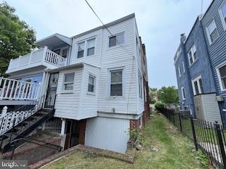 813 Sheridan St NW, Washington, DC 20011 - rear view of house featuring stairs