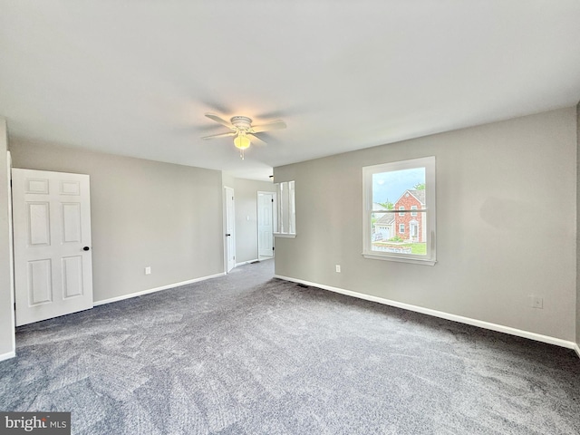 27 Chapel Cir, Sicklerville, NJ 08081 - empty room featuring baseboards, carpet, and ceiling fan