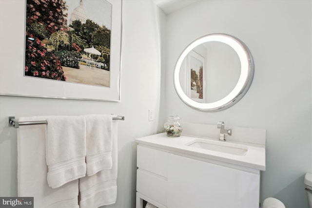 1830 Fountain Dr Unit 1107, Reston, VA 20190 - bathroom with vanity and toilet