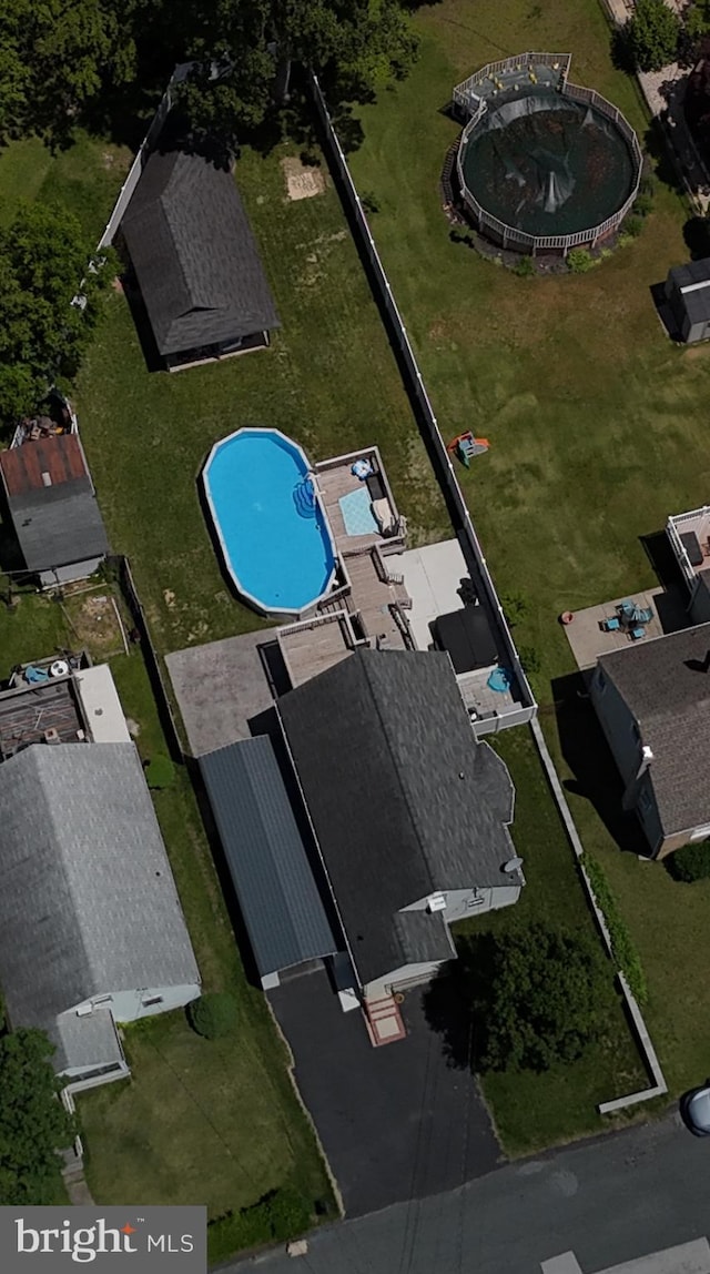 4108 Slater Ave, Baltimore, MD 21236 - aerial view of property's location with a pool area