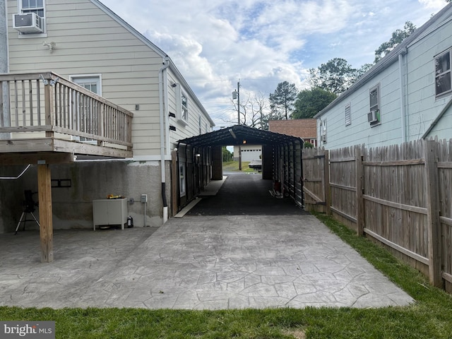 4108 Slater Ave, Baltimore, MD 21236 - view of side of property featuring a detached carport and cooling unit