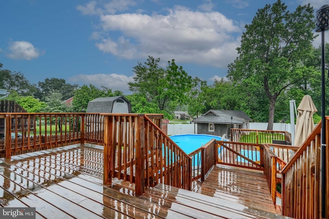 4108 Slater Ave, Baltimore, MD 21236 - deck featuring a fenced backyard and view of scattered trees