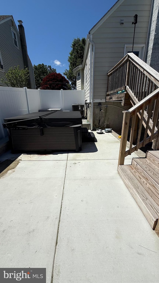 4108 Slater Ave, Baltimore, MD 21236 - view of patio with a hot tub