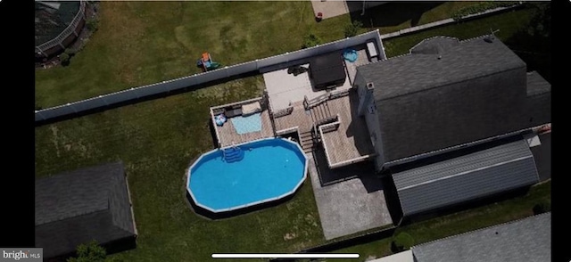 4108 Slater Ave, Baltimore, MD 21236 - aerial view of property and surrounding area featuring a pool