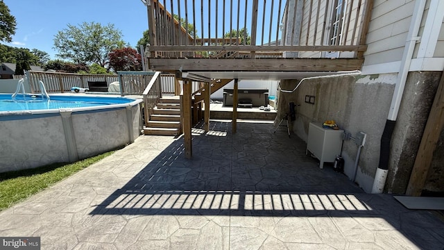 4108 Slater Ave, Baltimore, MD 21236 - view of patio / terrace featuring a wooden deck and stairs