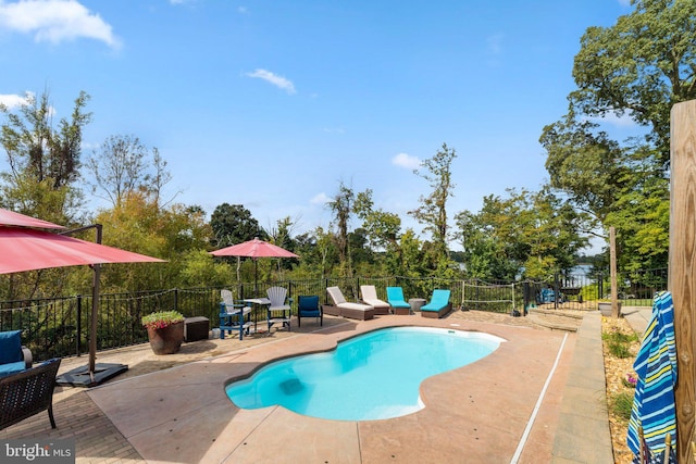 413 Benton Pt, Tappahannock, VA 22560 - view of swimming pool featuring a patio