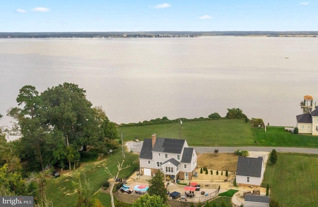 413 Benton Pt, Tappahannock, VA 22560 - aerial view of property and surrounding area featuring a large body of water