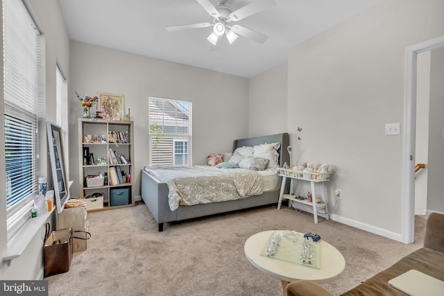 10079 Orland Stone Dr, Bristow, VA 20136 - carpeted bedroom with ceiling fan and baseboards